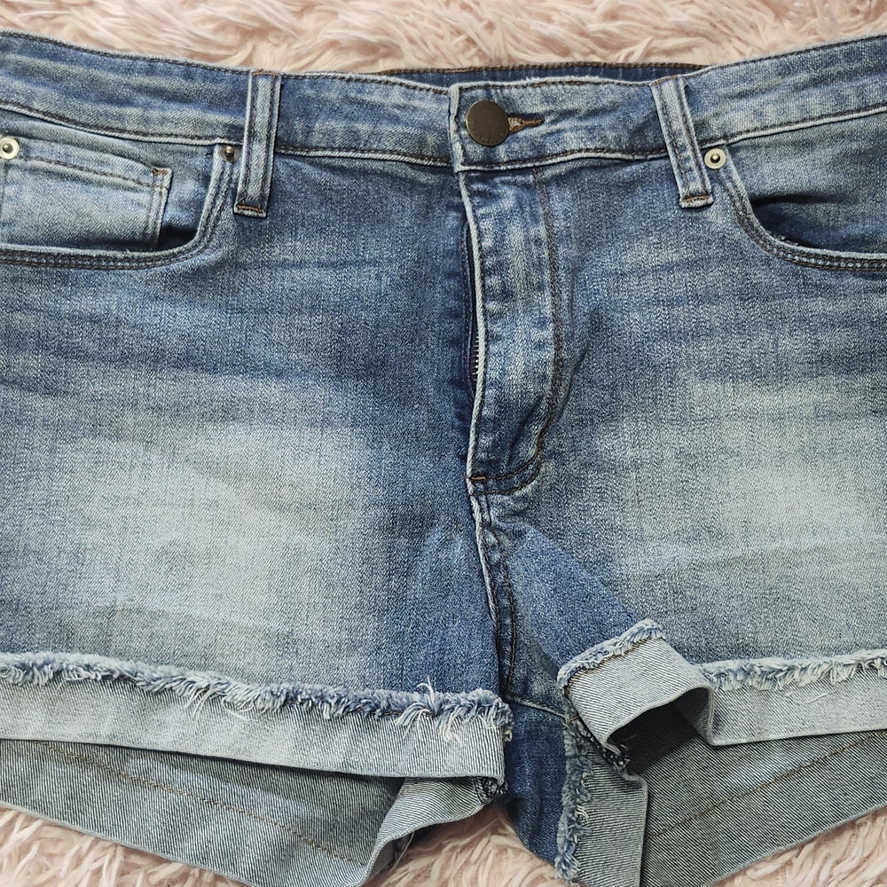 See Thru Soul Blue Denim Shorts